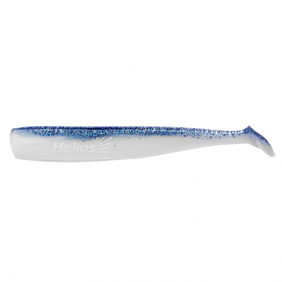 Виброхвост Helios Chebak 3,15"/8 см, цвет Blue Sparkles & White 7 шт HS-3-026 , 